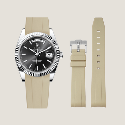 FKM Rubber Strap for Rolex Day-Date Pin Buckle