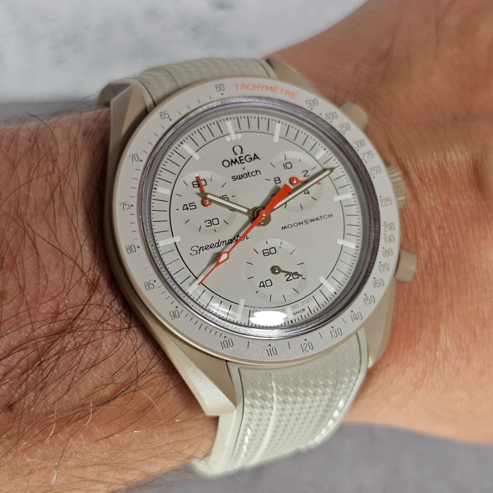 MoonSwatch Mission to Jupiter FKM Rubber Strap