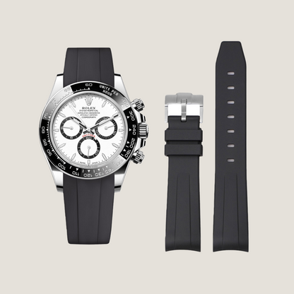 FKM Rubber Strap for Rolex Daytona Tang Buckle