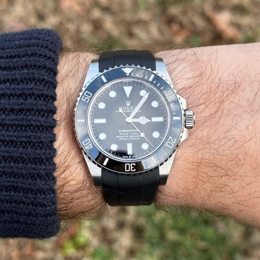 FKM Rubber Strap for Rolex Submariner Tang Buckle