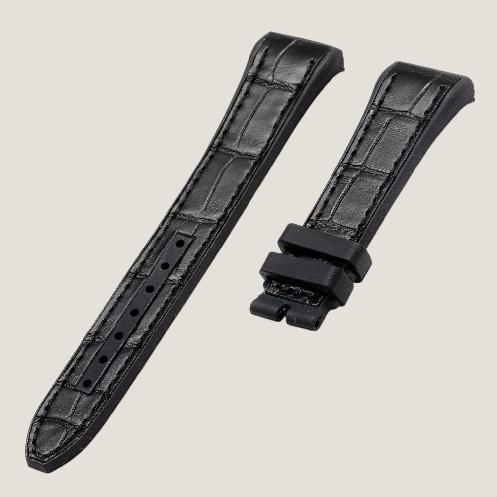 Hybrid Alligator & FKM Rubber Strap for Franck Muller Vanguard