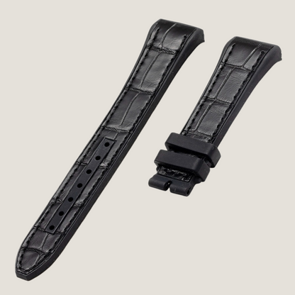 Hybrid Alligator & FKM Rubber Strap for Franck Muller Vanguard