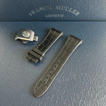 Hybrid Alligator & FKM Rubber Strap for Franck Muller Vanguard