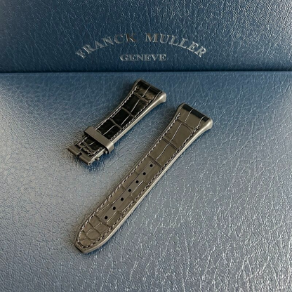 Hybrid Alligator & FKM Rubber Strap for Franck Muller Vanguard