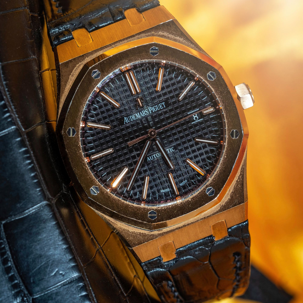 Alligator Leather Strap for Audemars Piguet Royal Oak 41mm