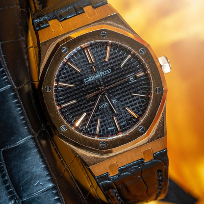 Alligator Leather Strap for Audemars Piguet Royal Oak 41mm