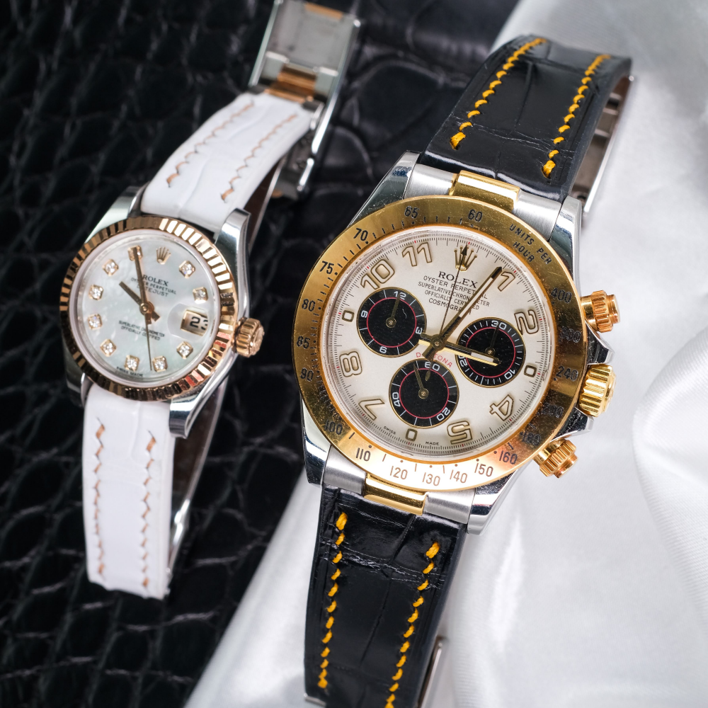 Rolex Day-Date Alligator Leather Strap – Handmade Custom Fit
