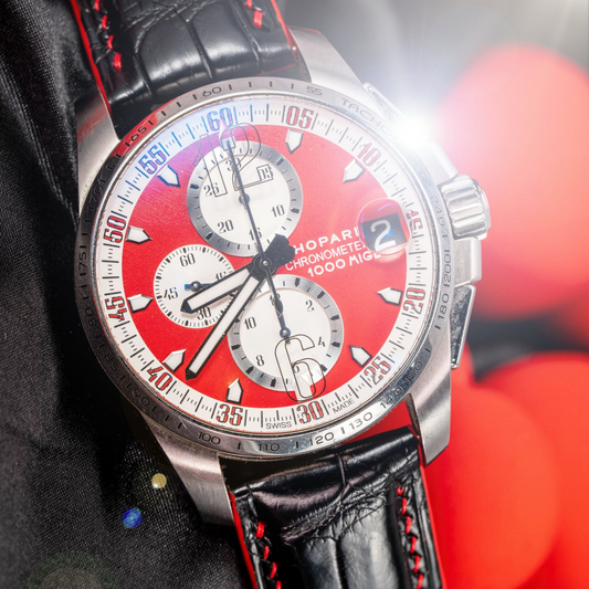 Alligator Leather Strap for Chopard Mille Miglia