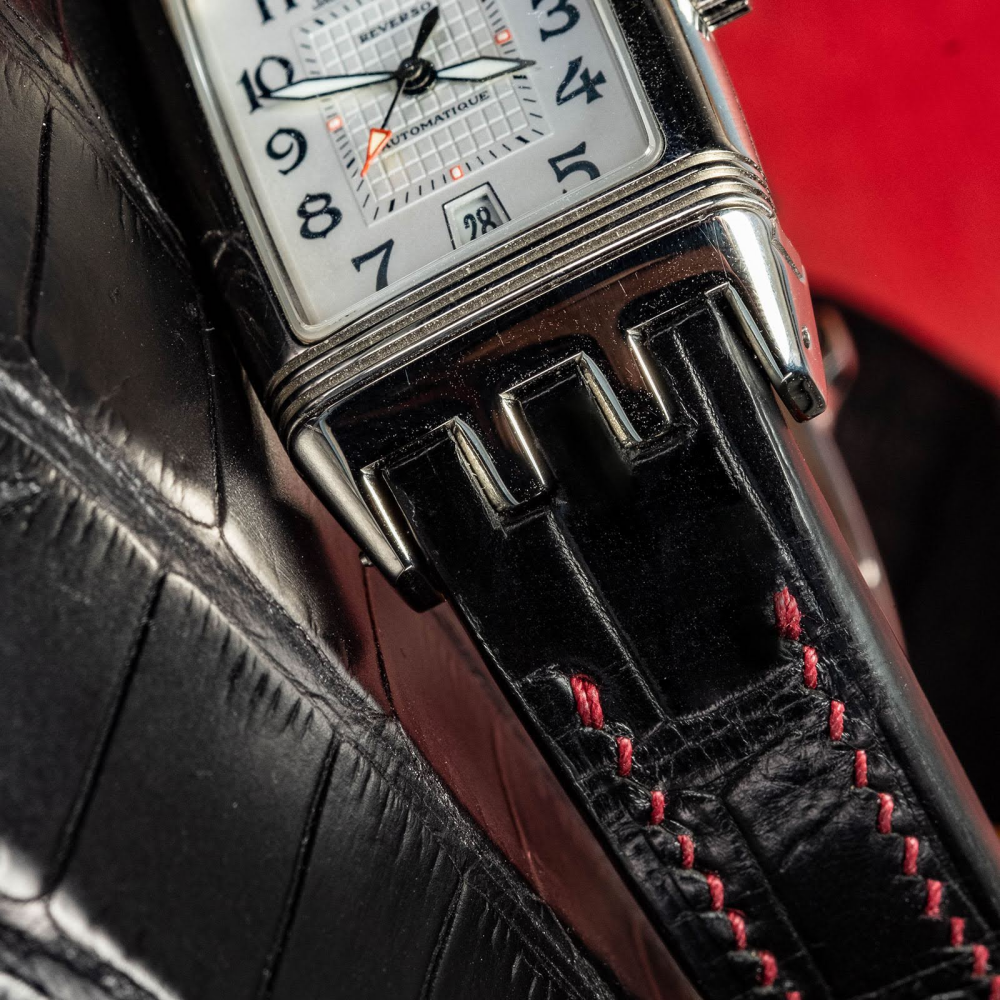Alligator Leather Strap for Jaeger-LeCoultre Reverso