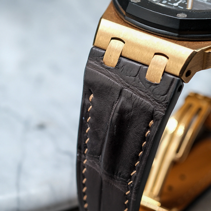 Alligator Leather Strap for AP Royal Oak Offshore 42mm
