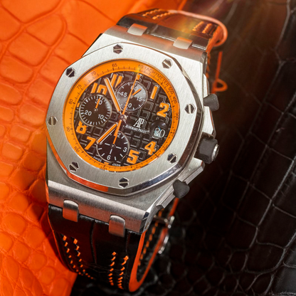 Alligator Leather Strap for AP Royal Oak Offshore 42mm