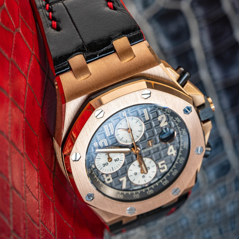 Alligator Leather Strap for AP Royal Oak Offshore 42mm
