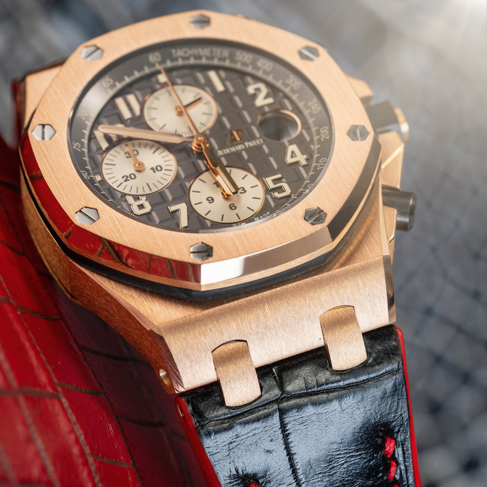 Alligator Leather Strap for AP Royal Oak Offshore 42mm