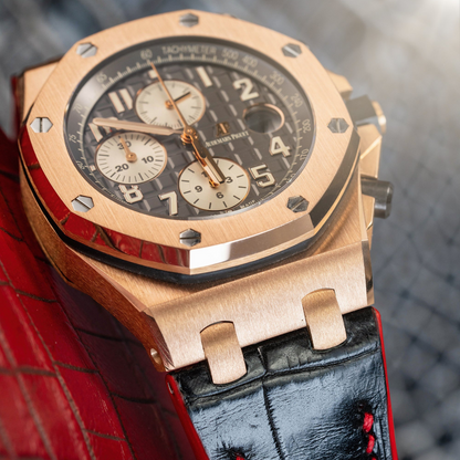 Alligator Leather Strap for AP Royal Oak Offshore 42mm