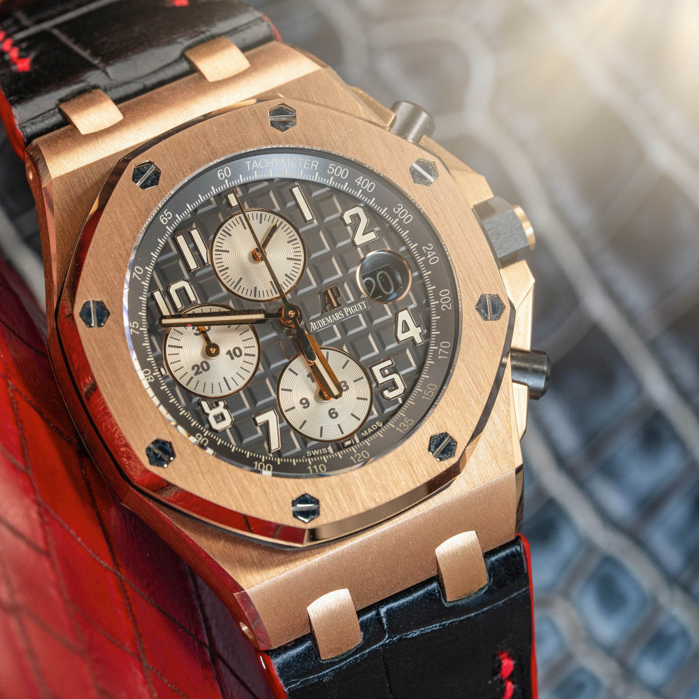 Alligator Leather Strap for AP Royal Oak Offshore 42mm