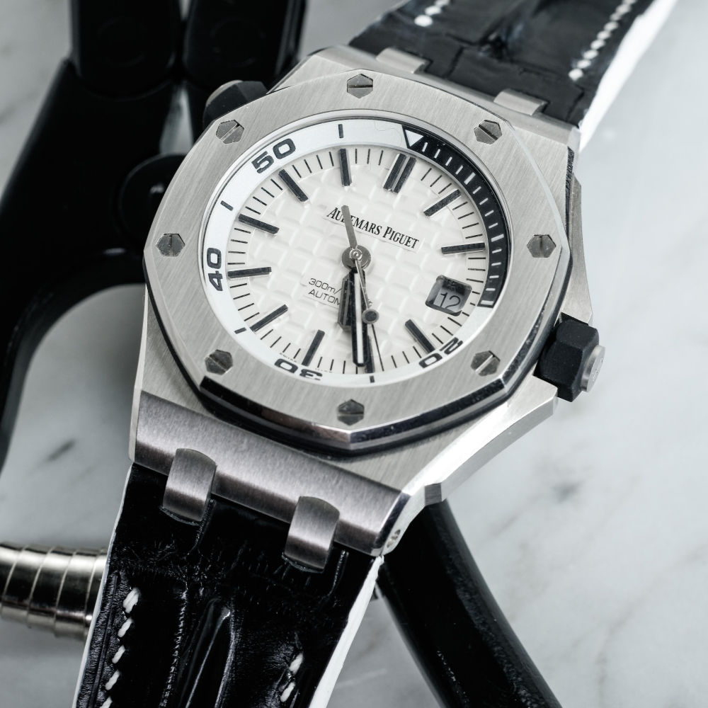 Alligator Leather Strap for AP Royal Oak Offshore 42mm