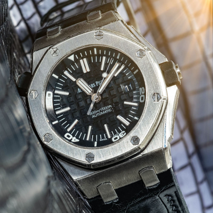 Alligator Leather Strap for AP Royal Oak Offshore 42mm