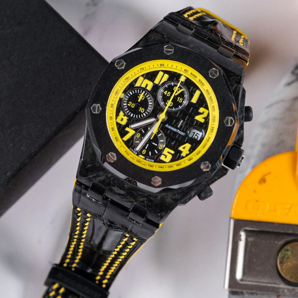 Alligator Leather Strap for AP Royal Oak Offshore 42mm