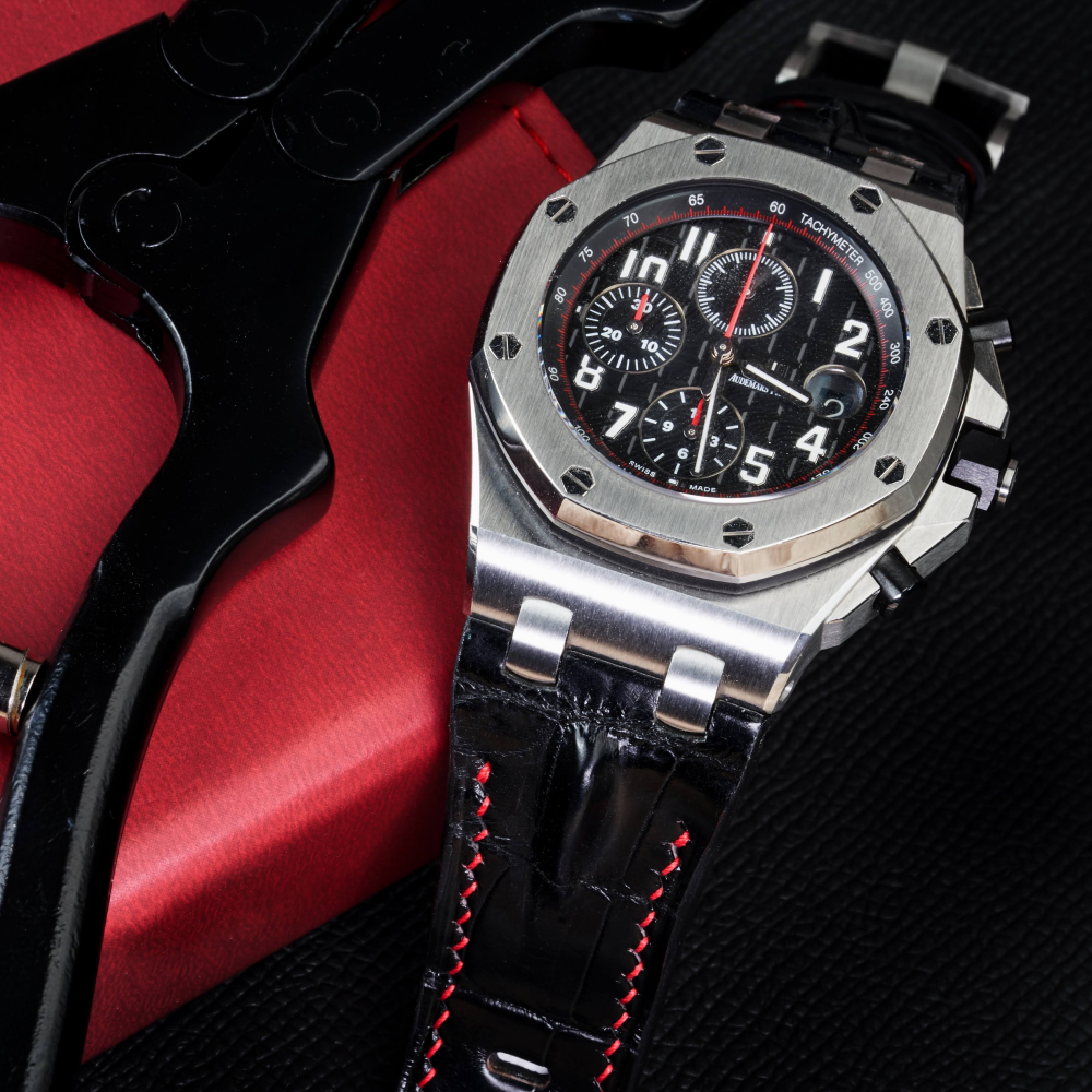 Alligator Leather Strap for AP Royal Oak Offshore 42mm
