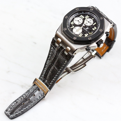 Alligator Leather Strap for AP Royal Oak Offshore 42mm