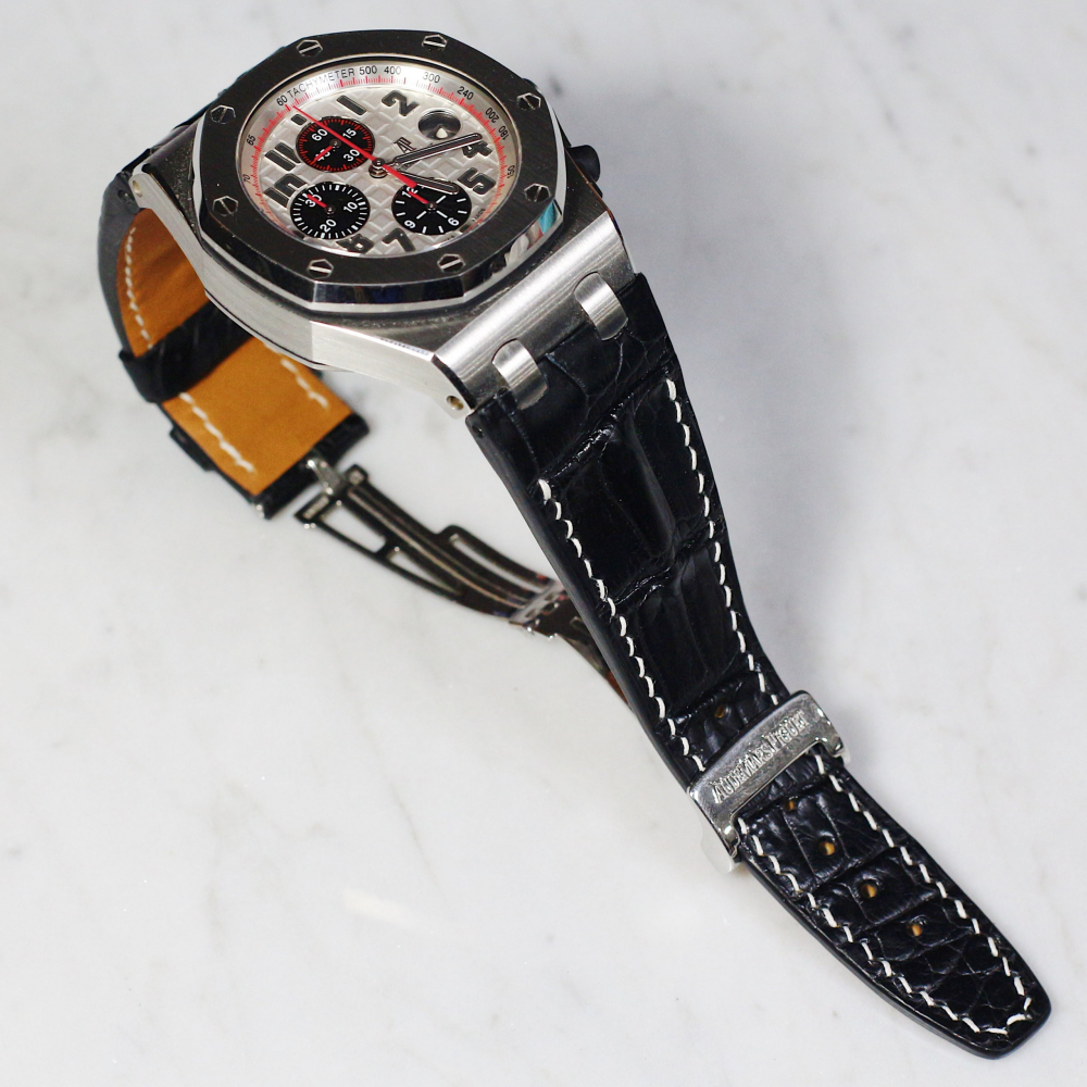 Alligator Leather Strap for AP Royal Oak Offshore 42mm