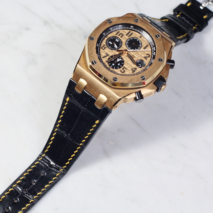 Alligator Leather Strap for AP Royal Oak Offshore 42mm