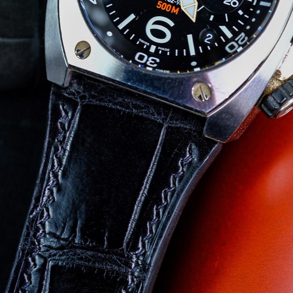 Alligator Leather Strap for Bell & Ross