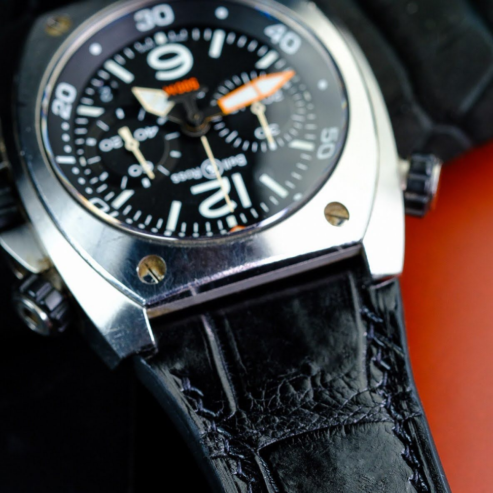 Alligator Leather Strap for Bell & Ross