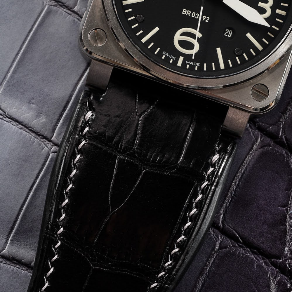 Alligator Leather Strap for Bell & Ross
