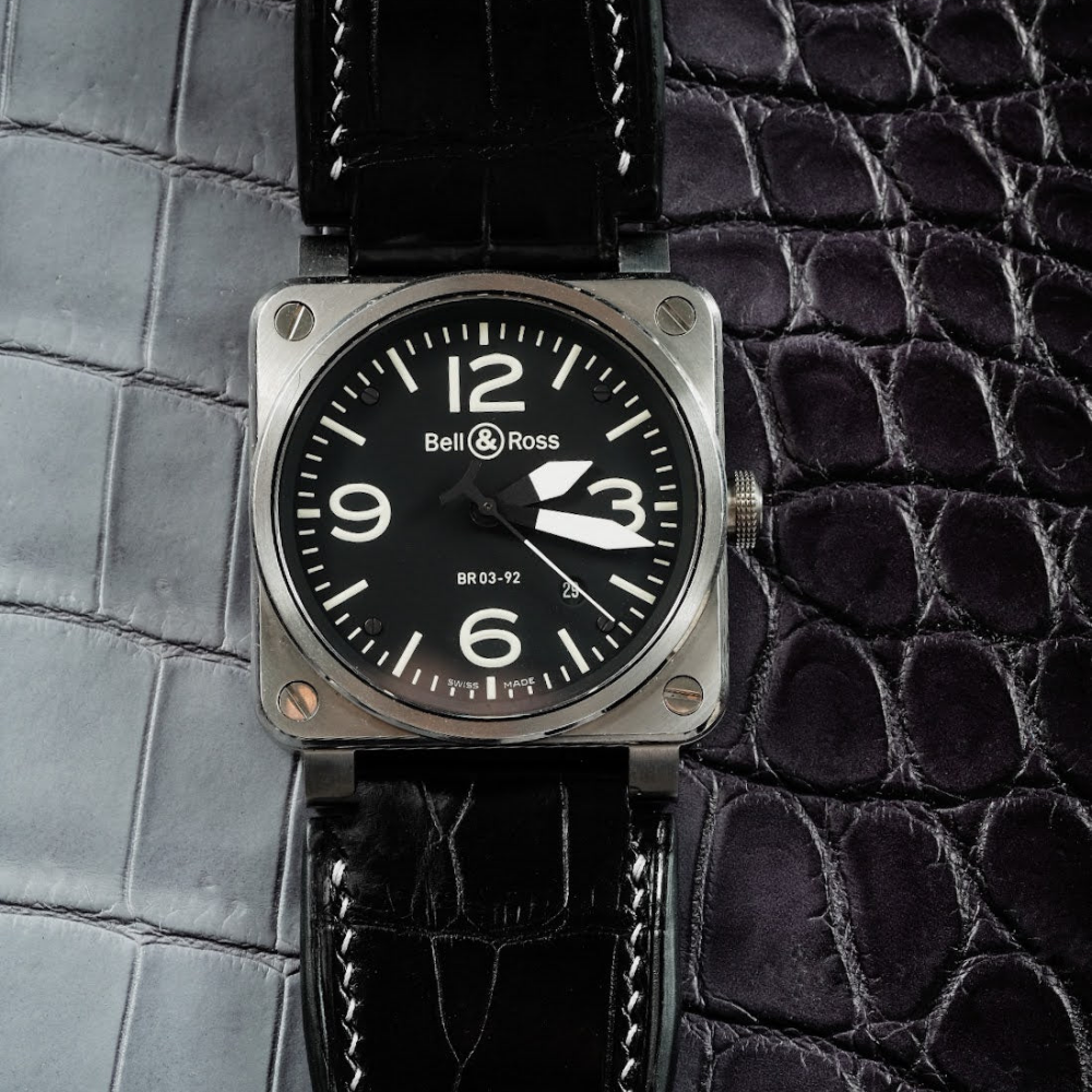 Alligator Leather Strap for Bell & Ross