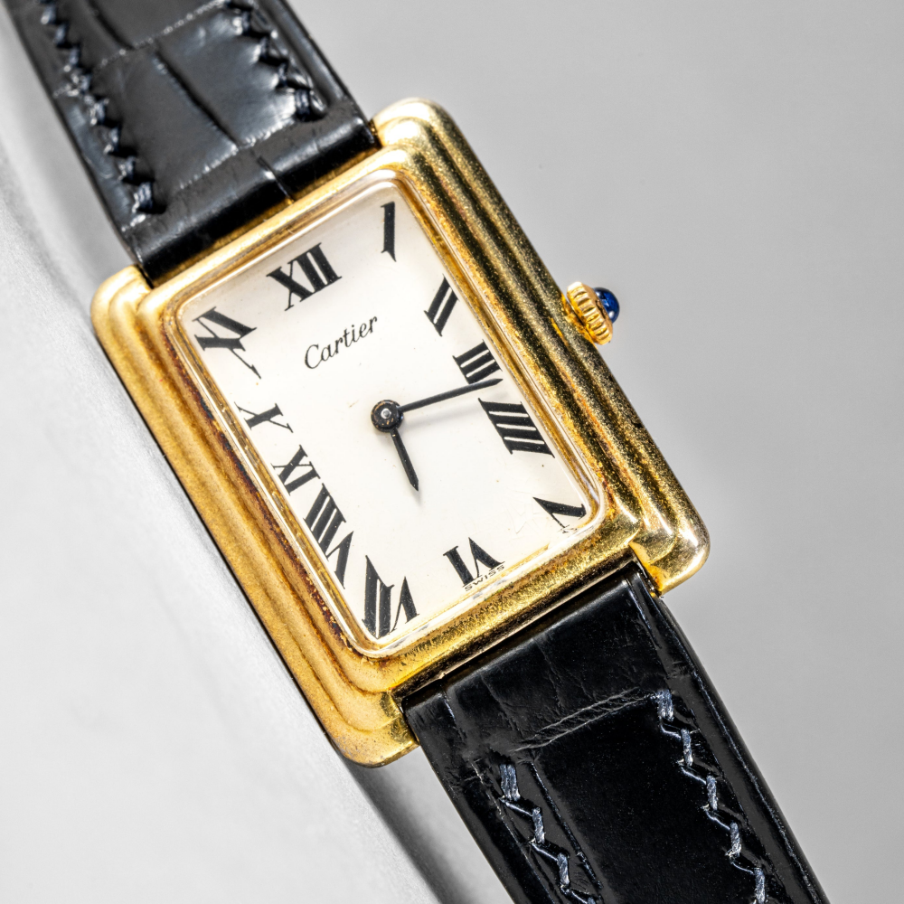 Alligator Leather Strap for Cartier Tank