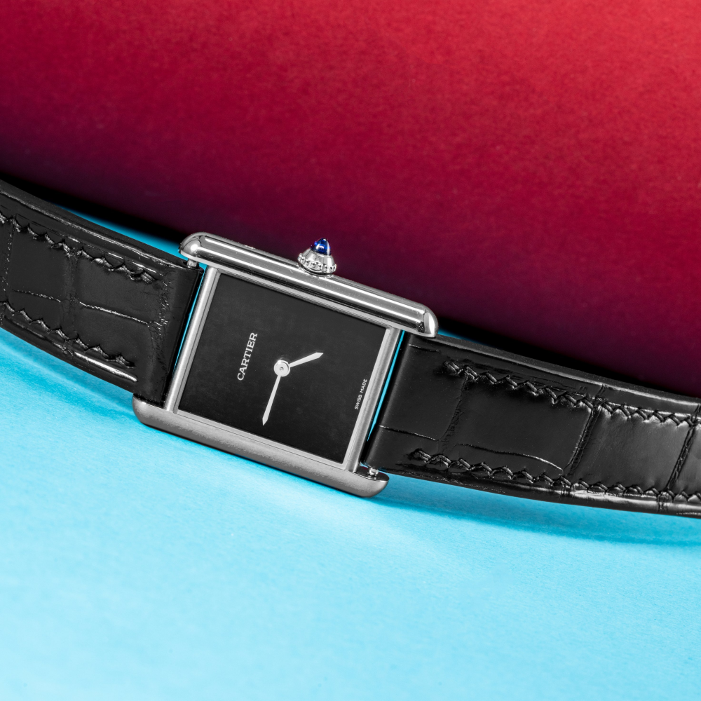 Alligator Leather Strap for Cartier Tank