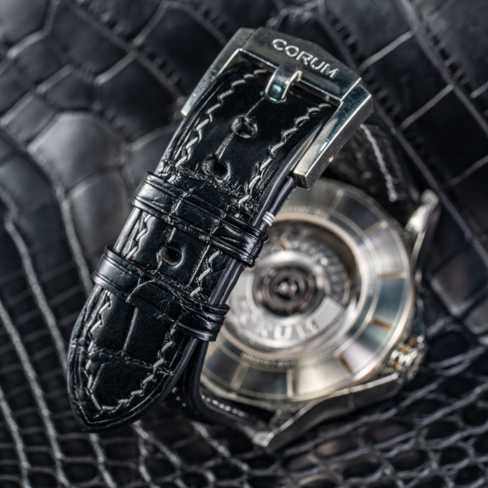 Alligator Leather Strap for Corum