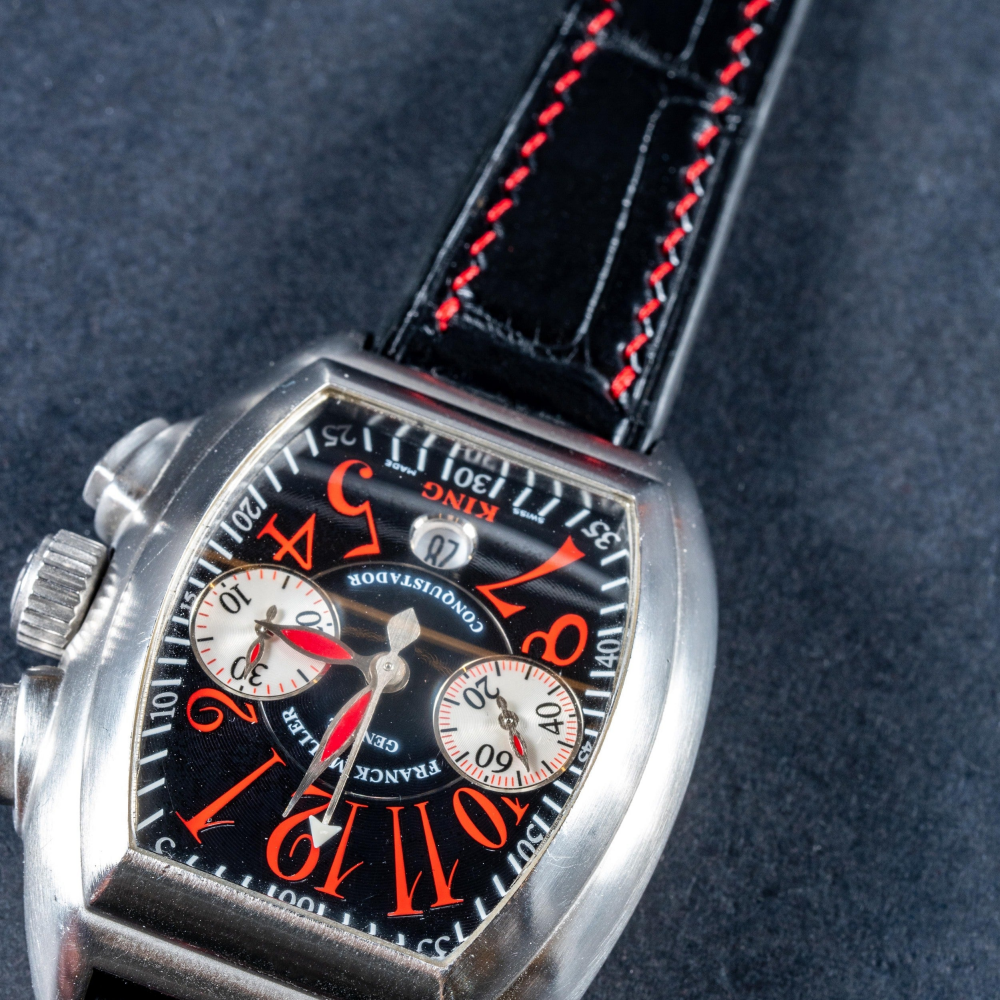 Alligator Leather Strap for Franck Muller Long Island