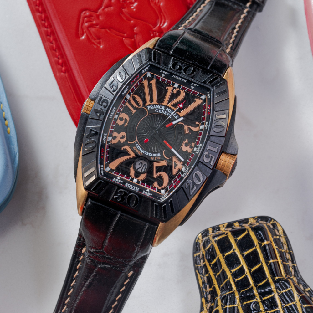 Alligator Leather Strap for Franck Muller Conquistador
