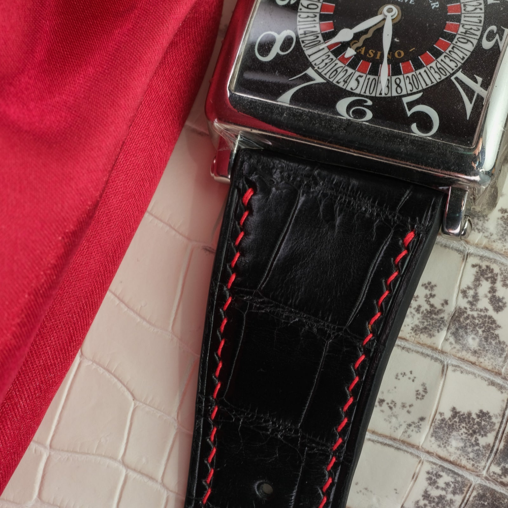 Alligator Leather Strap for Franck Muller Master Square