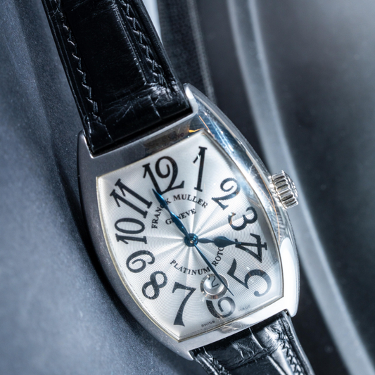 Alligator Leather Strap for Franck Muller Platinum Rotor