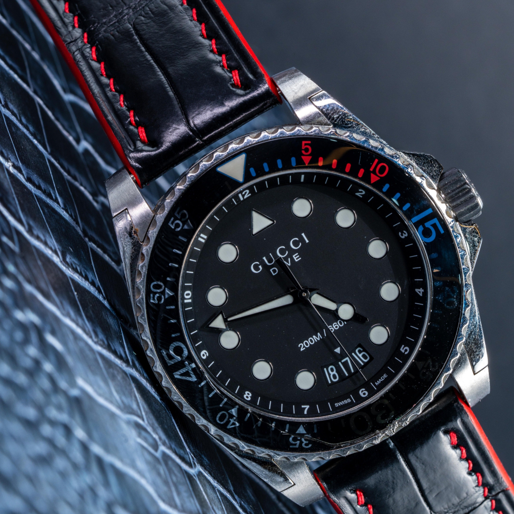 Alligator Leather Strap for Gucci Watch