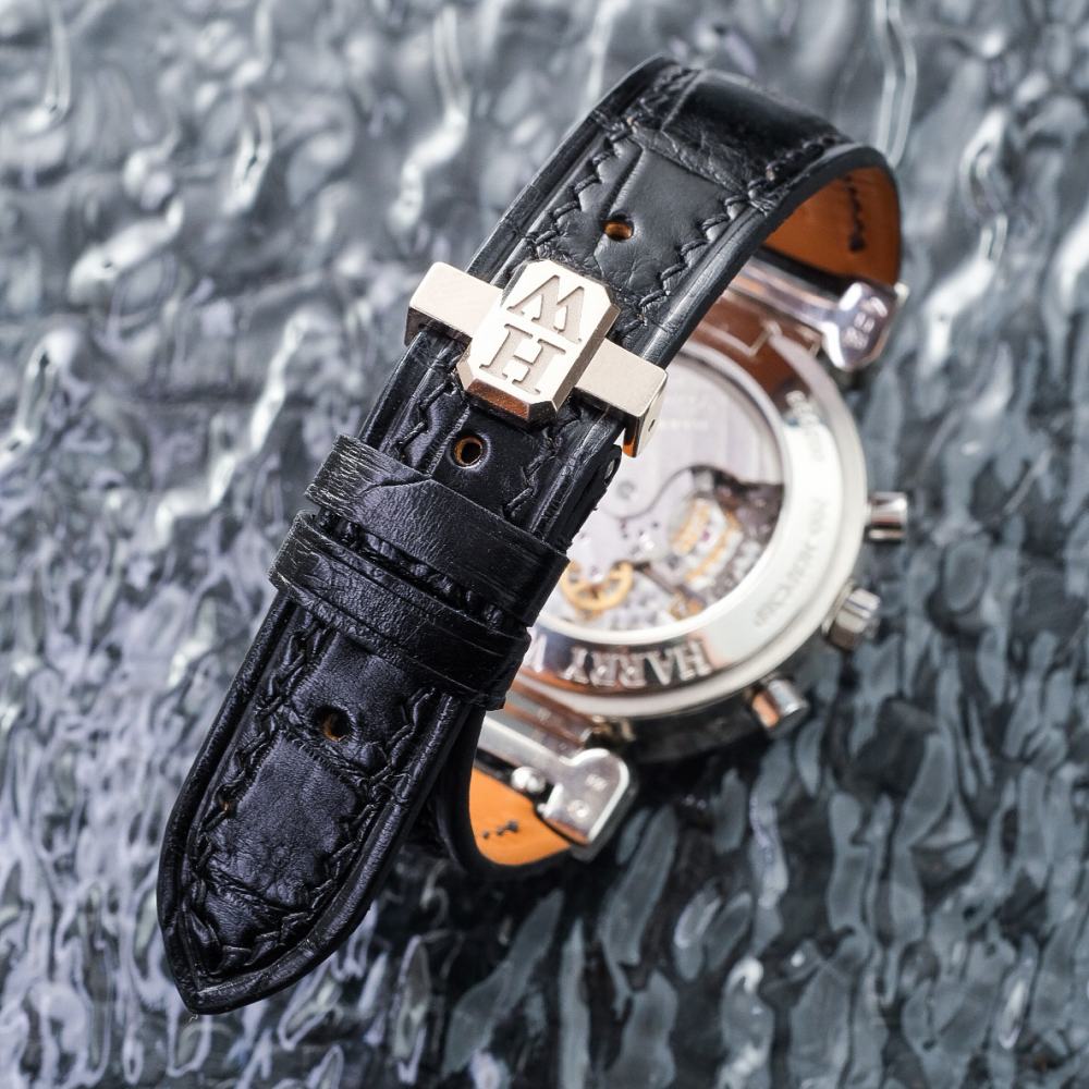 Alligator Leather Strap for Harry Winston