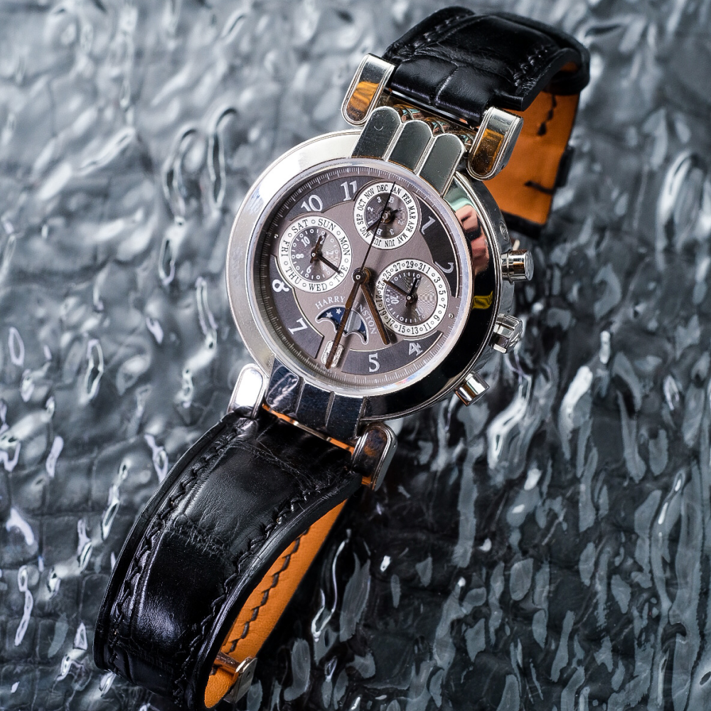 Alligator Leather Strap for Harry Winston