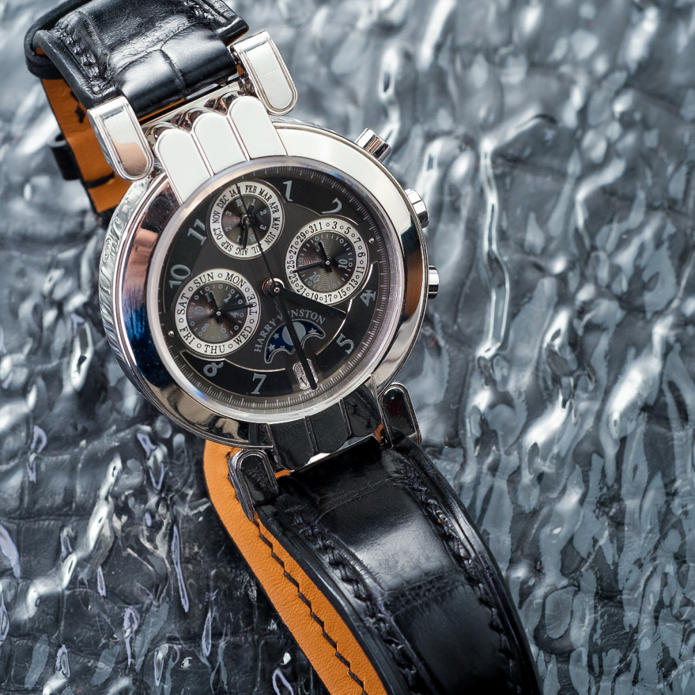 Alligator Leather Strap for Harry Winston