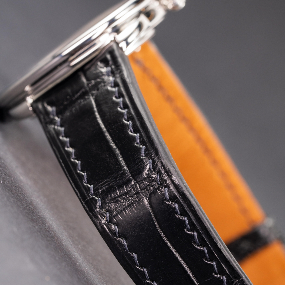 Alligator Leather Strap for Hermes Watch