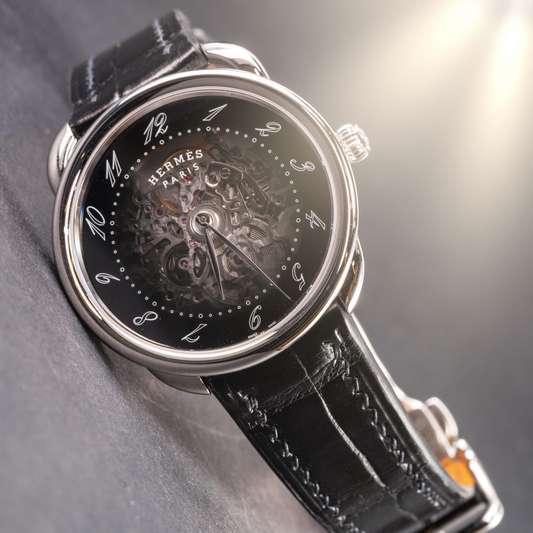 Alligator Leather Strap for Hermes Watch