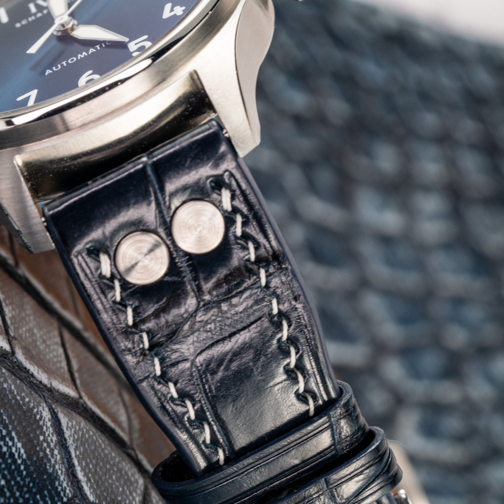 IWC ビッグパイロット アリゲーター黒ストラッ Black Alligator Strap IWC ビッグパイロット アリゲーター黒ストラッ Black Alligator Strap