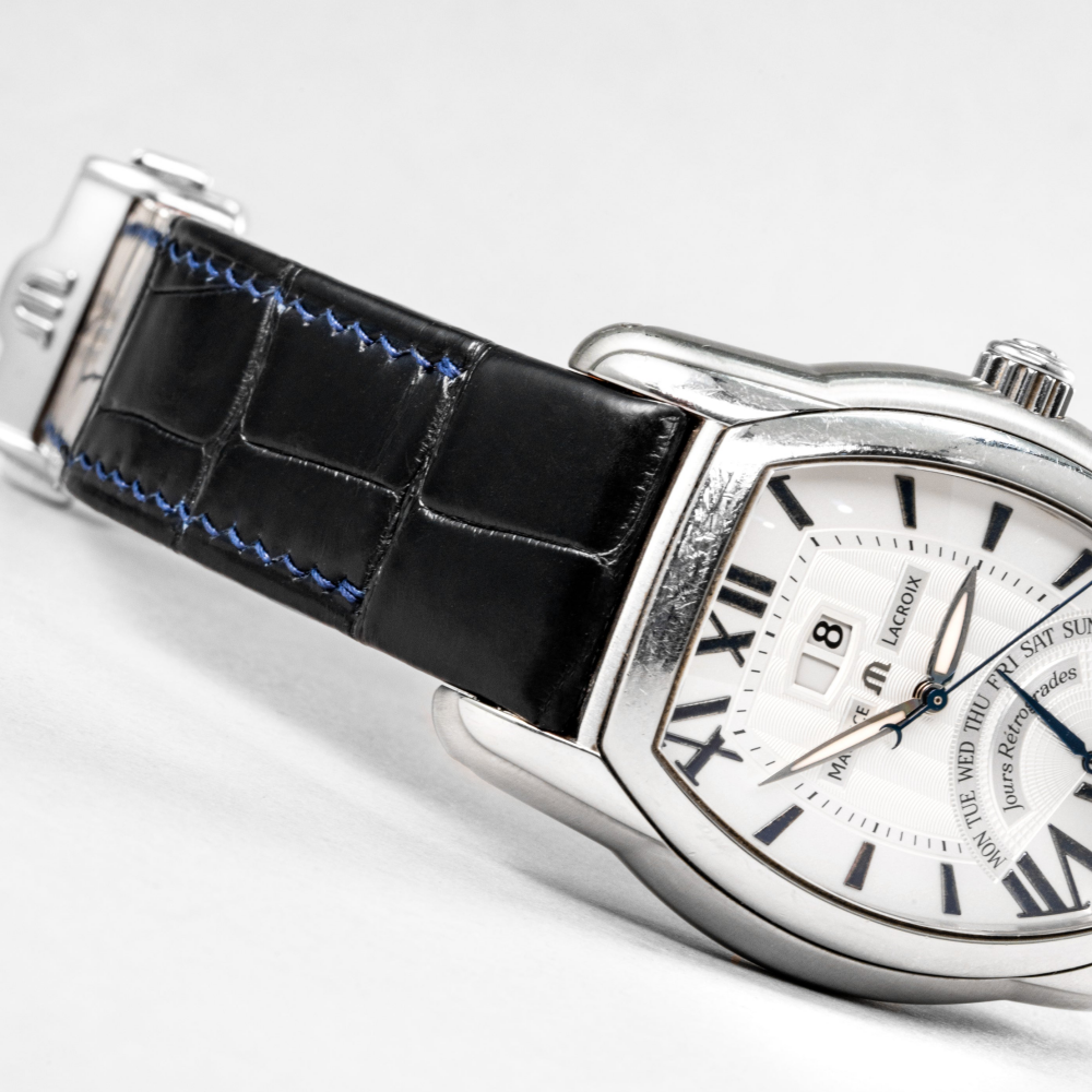Alligator Leather Strap for Maurice Lacroix