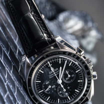 Alligator Leather Strap for Omega Speedmaster