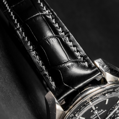 Alligator Leather Strap for Omega Speedmaster