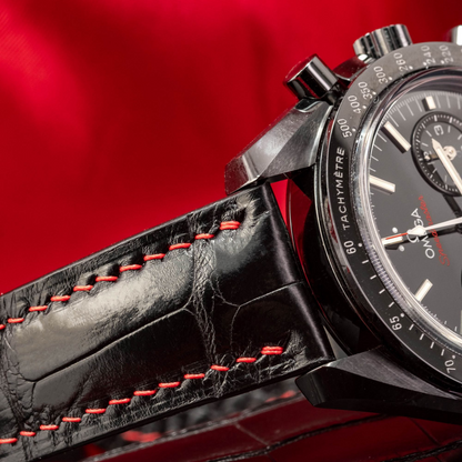 Alligator Leather Strap for Omega Speedmaster