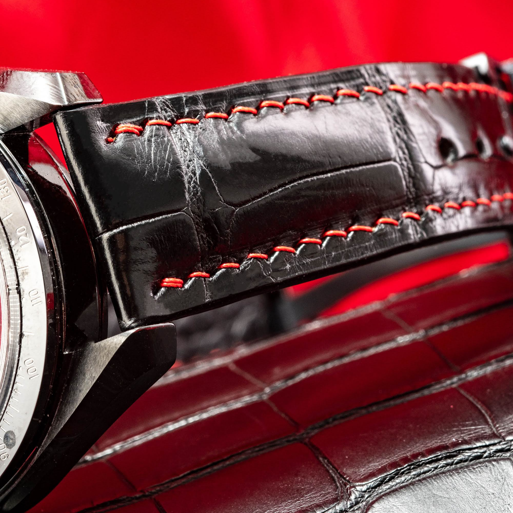 Alligator Leather Strap for Omega Speedmaster