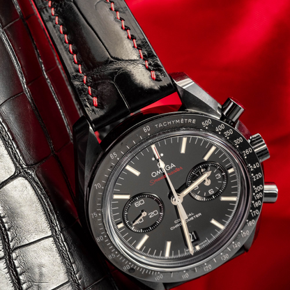 Alligator Leather Strap for Omega Speedmaster